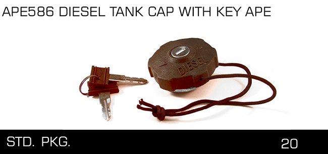 APE586 DIESEL TANK CAP WITH KEY APE APE586 DIESEL TANK CAP WITH KEY APE